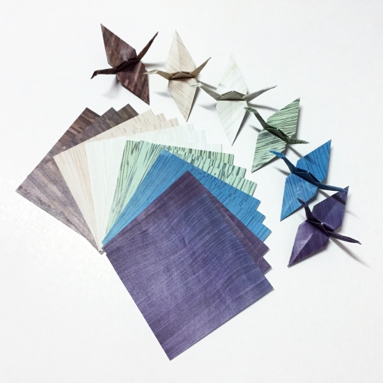 DIY “Wooden” Paper Cranes